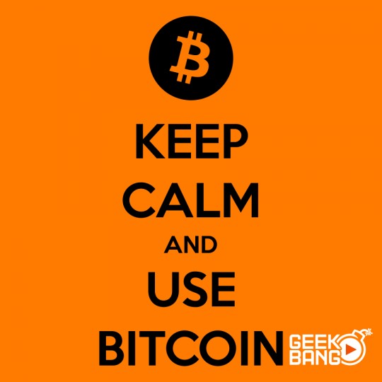 Tričko Keep calm, Bitcoin
