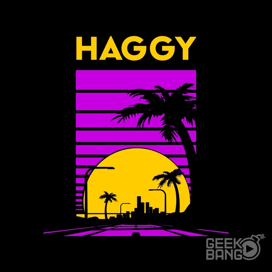 Tričko Haggy, Sun, black...