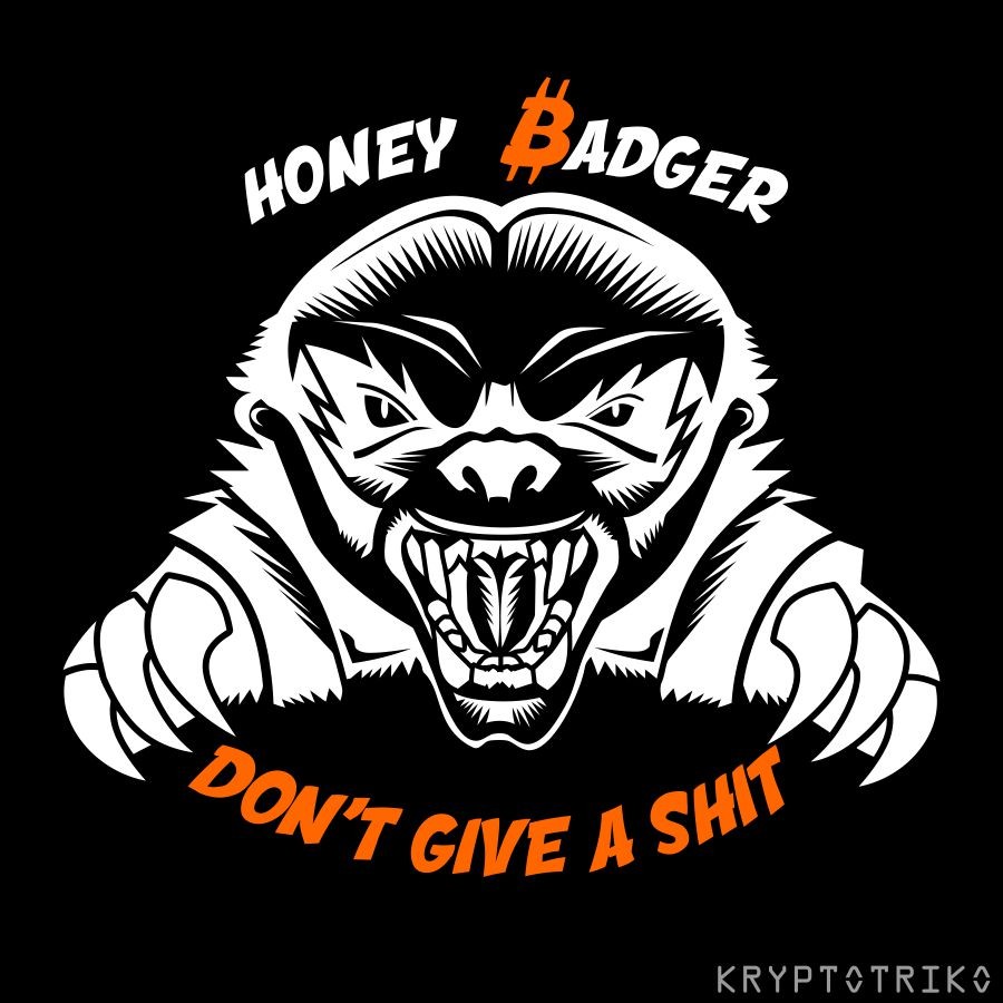 Medojed BTC, mikina bez kapuce